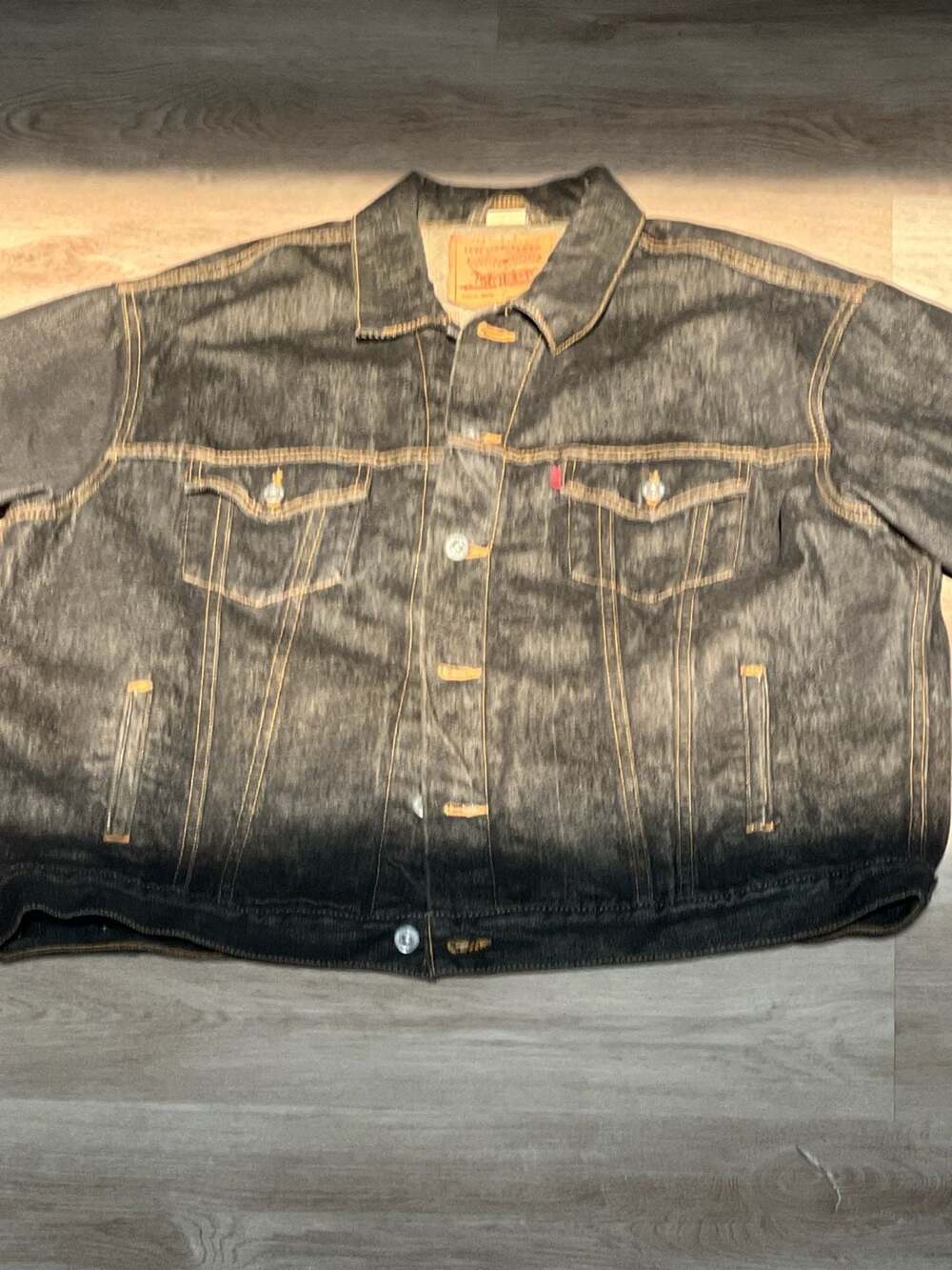 Vintage Levi's 70507-4870 Dark Wash Denim Trucker Jacket - Men's XL - Picture 3 of 14